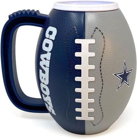Party Animal NFL Dallas Cowboys 3D Football Plastic Mug, Team Color, 23oz in Saudi Arabia