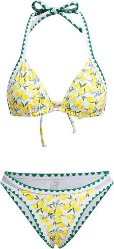 Verdusa Women's Color Block High Cut 2 Piece Bikini Sets Swimwear Bathing Suits in Saudi Arabia
