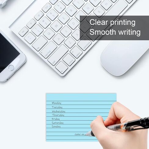 3 × 5 بوصات، تتضمن هذه العبوة 4 وسادات، 50 ورقة لكل لوحة، 200 بطاقة فهرسة، بطاقات ملاحظات، بطاقات فلاش، بطاقات دراسة، بطاقات ملاحظات للدراسة، بطاقات فهرس مسطرة، بطاقات تعليمية للدراسة. in Saudi Arabia