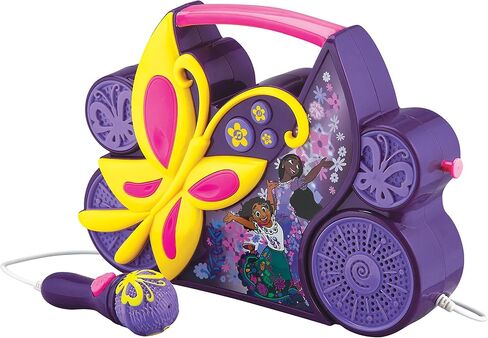 eKids Disney Encanto Sing Along Boom Box Speaker with Microphone for Fans of Disney Toys, Kids Karaoke Machine with Built in Music in Saudi Arabia