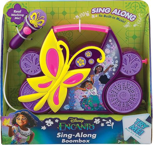 eKids Disney Encanto Sing Along Boom Box Speaker with Microphone for Fans of Disney Toys, Kids Karaoke Machine with Built in Music in Saudi Arabia