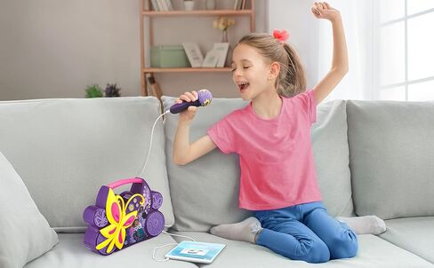 eKids Disney Encanto Sing Along Boom Box Speaker with Microphone for Fans of Disney Toys, Kids Karaoke Machine with Built in Music in Saudi Arabia