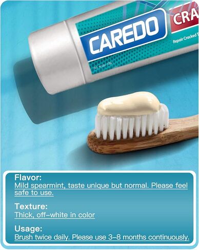 Healing Teeth Crack Toothpaste, The ONLY Toothpaste Repairing Cracked Teeth Enamel Cracks, Cure Tooth Sensitivity, Remove Pigment in Crack 100g 2 Counts As Mother's day Gift in Saudi Arabia