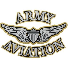 U.S. Army Aviation With Aviator Wings Clear Decal