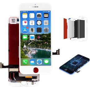 Black for iPhone 8/SE (2020) 4.7 Inch LCD Display Touch Screen Replacement Full Frame Digitizer Assembly Set with Tools (Model: A1863, A1905, A1906, A2275)