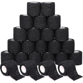 شريط لاصق ذاتي اللصق للوشم مقاس 2 بوصة × 5 ياردات، غلاف طبي متماسك للرياضة والإسعافات الأولية، شريط لاصق مرن ذاتي اللصق للطبيب البيطري للكلاب (2 بوصة، 24-بيج) in Kuwait
