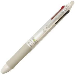 PILOT 4 X Frixion Ball Knock 4-Color Gel Ink Multi-Pen, White (LKFB-80EF-W)