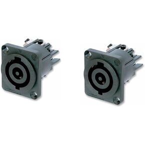 (2) Two Genuine NEUTRIK NAC3MP-HC PowerCON 250V32A Chassis Connector Power Input