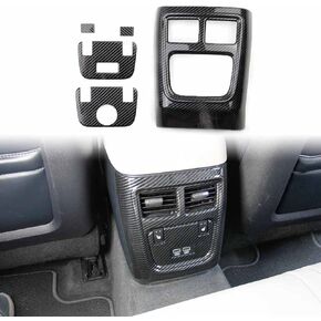 Crosselec Carbon Fiber Rear Armrest box A/C Outlet Vent Trim for Dodge Charger 2011+/Chrysler 300 2015-2021