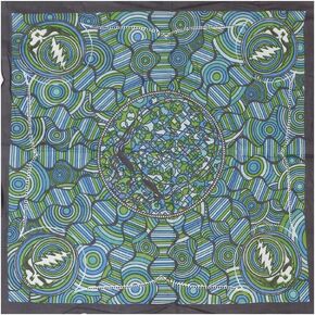 Grateful Dead Steal Your Face SYF Elements Bandana 22x22 Inches - Water