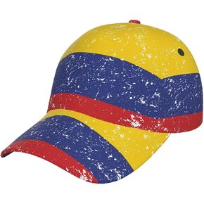Colombia Flag Baseball Hat for Women Men Summer Travel Beach Sun Hat Outdoor Cap Unisex Colombian Hats