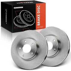 A-Premium 11.69 inch (297.00mm) Front Drilled and Slotted Disc Brake Rotors Compatible with Mazda Models - CX-5 2013-2017, 6 2014-2018, 2-PC Set