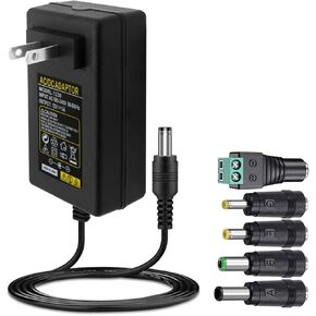 12V 3A Adapter Power Supply Cord Fit for DOSS SoundBox XL, Braven BRV-X BRVX BRVXGWB BRVXBBB 805 1100 BRV-HD Bluetooth Speaker, Bose Companion 2 Series II III 2 3 PC Speakers Replacement Charger Cable