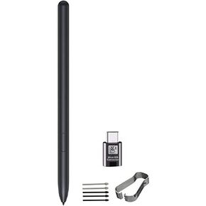 Galaxy Tab S7 FE Stylus Pen Replacement for Samsung Galaxy Tab S7 FE / S7 / S7 + Plus S Pen (without Bluetooth)+Type-C Adaperd and Tips/Nibs (Black)