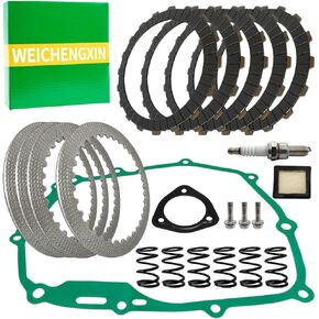 Clutch Kit Heavy Duty Springs & Cover Gasket Compatible with Honda Grom 125 MSX125 2014-2020 Monkey Z125M Z125MA 2019-2021