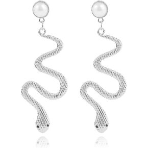 انخفاض الأقراط الطويلة خمر الأفعى بيان الأزياء حساسة الماس الحيوان الأفعى أقراط للنساء مجوهرات إبداعية in Kuwait