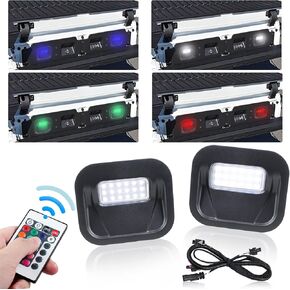 HERCOO Tailgate Step Light LED Truck Bed Multi-Pro Lamp Kit متوافق مع GMC Sierra 1500 2500 HD 3500 HD 2020-2021 شيفروليه سيلفرادو 1500 2500 HD 3500 HD 2020، بديل لـ 84347814