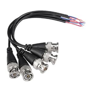 uxcell 5Pcs 19cm 1 Male BNC Video Coaxial Extension Connector Cable for Video Camera CCTV