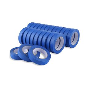 Lichamp 24-Piece Blue Painters Tape 1 inch, Blue Masking Tape Bulk Multi Pack, 1 inch x 55 Yards x 24 Rolls (1320 Total Yards)