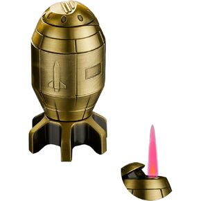 Butane Torch Lighter,Jet Flame Lighter,Refillable Butane Lighter Windproof Lighter,Funny Design,Desktop Portable Lighter,Gift for Men (Gas not Included) (Black)