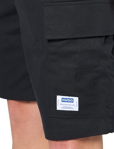 HUGO Men's Relaxed Fit Cargo Pocket Cotton Shorts in Saudi Arabia