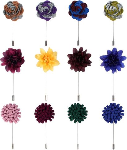 بدلة الزفاف الرجالية على شكل زهرة من كيلوفلي، عصا بوتونيير، مجموعة من 12 قطعة in Kuwait