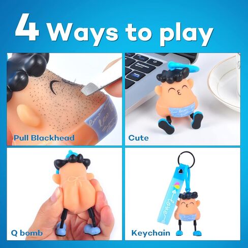 Angel's Wonderland Blue Kiss Blackheads Remover Toy,Birthday Fidget Toys,Pimple Popper Toys as Valentines Day Gag Novelty Gifts,Stress Relief Toy Hair Pulling,Anti Anxiety Toys in Saudi Arabia