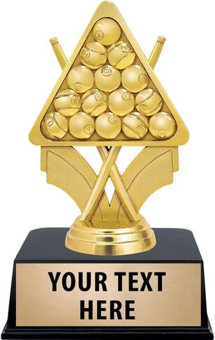 Crown Awards Billiards Trophies, 6" Billiard Trophy with Custom Engraving Prime in Kuwait