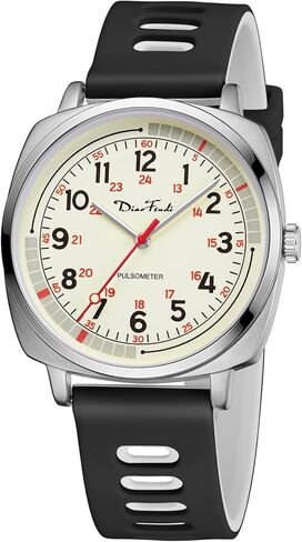 Diaofendi Nurse Watch for Medical Students,Doctors,and 24 Hour, Silicone Strap,Easy to Read Waterproof Watch in Saudi Arabia