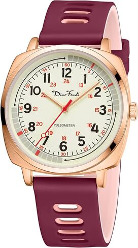 Diaofendi Nurse Watch for Medical Students,Doctors,and 24 Hour, Silicone Strap,Easy to Read Waterproof Watch in Saudi Arabia