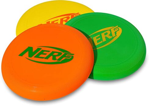 مجموعة Nerf Disc Golf Starter - أقراص جولف صغيرة + مجموعة سلة جولف قرصية - مجموعة أقراص جولف محمولة كاملة مع أقراص للفناء الخلفي + الشاطئ - 3 أقراص + هدف سلة متضمن in Saudi Arabia
