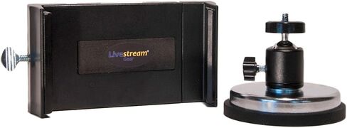 Livestream Gear - Incredibly Strong XXL Rubber Coated Magnetic Tablet/Phone Mount w/Ball Head for Phone, and Tablets. Great for Video, Pictures, Livestreaming, or WOD. (Tablet XXL Magnet) in Saudi Arabia
