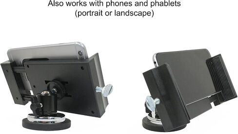 Livestream Gear - Incredibly Strong XXL Rubber Coated Magnetic Tablet/Phone Mount w/Ball Head for Phone, and Tablets. Great for Video, Pictures, Livestreaming, or WOD. (Tablet XXL Magnet) in Saudi Arabia