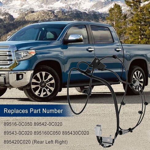 ABS Wheel Speed Sensor Wiring Harness 89516-0C040 Front Left Driver Side Fits for 2008-2022 Toyota Sequoia 2007-2021 Tundra 4WD 2WD, ABS Skid Control Sensor Wire Replacement in Saudi Arabia