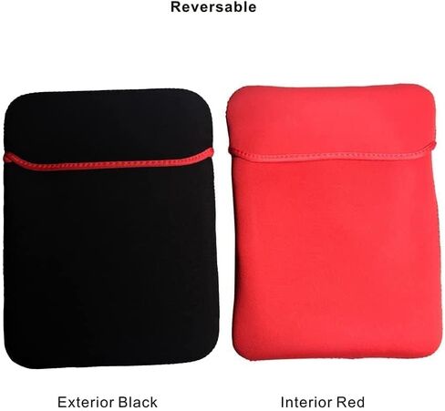 CLGD 14.0 inch Laptop Sleeve Case Cover for MacBook Pro 14" & 13", Surface Book 2/1 14.0" and Most Popular 14"-13" HP Dell Lenovo Asus Acer Razer MSI Notebooks,Black&Red in Saudi Arabia