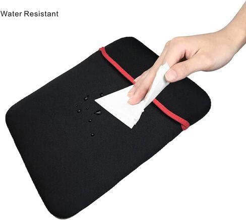 CLGD 14.0 inch Laptop Sleeve Case Cover for MacBook Pro 14" & 13", Surface Book 2/1 14.0" and Most Popular 14"-13" HP Dell Lenovo Asus Acer Razer MSI Notebooks,Black&Red in Saudi Arabia