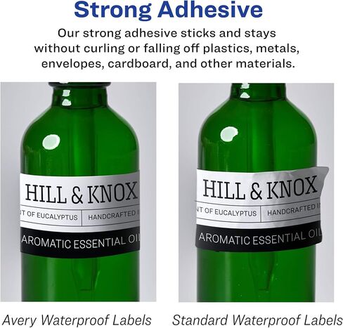 Avery Durable Waterproof Rectangle Labels with Sure Feed, Print to The Edge, 2" x 3", 40 Oil and Tear-Resistant Labels, Laser/Pigment-Based Inkjet Printable Labels (36559) in Saudi Arabia