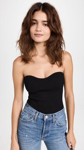 Pixie Market Women's Cass Knit Bustier Top in Saudi Arabia