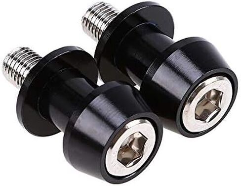 Swing Arm Spool Motorcycle CNC Aluminium Alloy Swing Arm Spool Sliders Protector Stand Swingarm Bobbins 10mm Black in Saudi Arabia