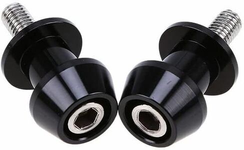 Swing Arm Spool Motorcycle CNC Aluminium Alloy Swing Arm Spool Sliders Protector Stand Swingarm Bobbins 10mm Black in Saudi Arabia