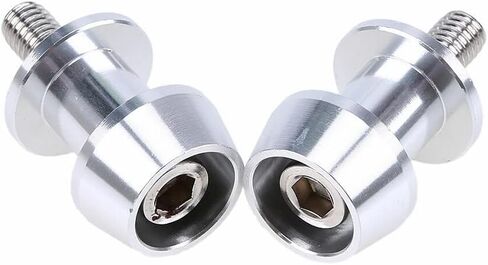 Swing Arm Spool Motorcycle CNC Aluminium Alloy Swing Arm Spool Sliders Protector Stand Swingarm Bobbins 10mm Black in Saudi Arabia