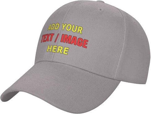 Custom Hats, Custom Baseball Cap with Company Team Name Logo Personalized Adjustable Travel Sun Hat in Saudi Arabia