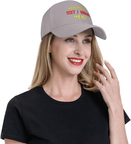 Custom Hats, Custom Baseball Cap with Company Team Name Logo Personalized Adjustable Travel Sun Hat in Saudi Arabia