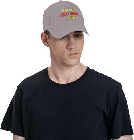 Custom Hats, Custom Baseball Cap with Company Team Name Logo Personalized Adjustable Travel Sun Hat in Saudi Arabia