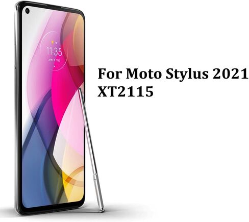 قطعتان لقلم Moto G Stylus 2021 البديل LCD الذي يعمل باللمس لجهاز Motorola Moto G Stylus 2021 XT2115 All Verison Touch Pen (أسود أورورا) in Saudi Arabia