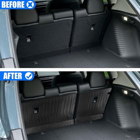 مسند الظهر حصيرة لهوندا HRV الملحقات 2023 2024 بطانة البضائع الخلفية الجذع حصيرة TPE جميع الأحوال الجوية غطاء المقعد الخلفي حامي بطانة البضائع للماء (الحصير مسند الظهر الخلفي) in Kuwait