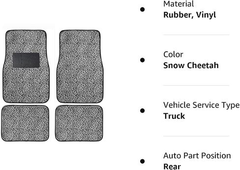 New Animal Print Purple Zebra Floor Mat Set with Vinyl Heel Pad Universal 4PC for Cars Trucks SUVs (Purple Zebra). in Saudi Arabia