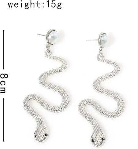 انخفاض الأقراط الطويلة خمر الأفعى بيان الأزياء حساسة الماس الحيوان الأفعى أقراط للنساء مجوهرات إبداعية in Kuwait