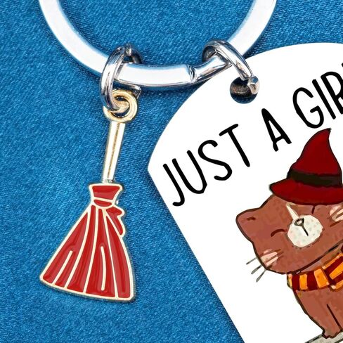 Cat Lovers Gifts for Women Potter Cats Themed Harry Gift Stuff Merch for Women Best Cute Teens Girls Key Chains for Sisters Friends Daughter Funny Cat Decor Stuffs in Saudi Arabia
