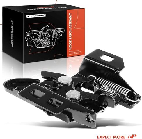 مجموعة مزلاج غطاء المحرك A-Premium 15706108 15756432 متوافقة مع Chevy شيفروليه سيلفرادو سوبربان تاهو وجي إم سي سييرا يوكون وأولدزموبيل برافادا وساتورن أورا وإسكاليد EXT، قفل مزلاج للغطاء الأمامي in Saudi Arabia